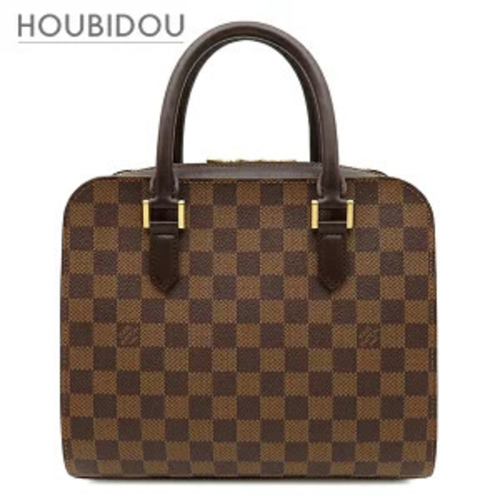Louis Vuitton Triana handbag Damier canvas Ebene Brown
